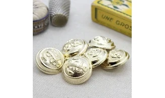 Bouton VINTAGE DORE / par 6 / 20MM