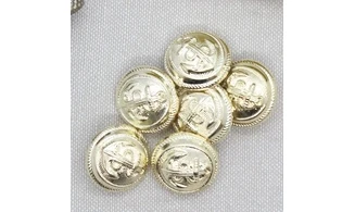 Bouton VINTAGE DORE / par 6 / 20MM