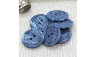 Bouton VINTAGE BLEU / par 6 / 22MM