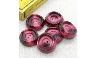6 boutons / 23MM / Rouge