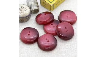 6 boutons / 27MM / Rouge