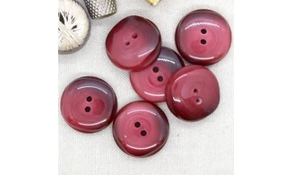 6 boutons / 27MM / Rouge