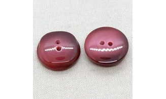 6 boutons / 27MM / Rouge