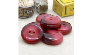 6 boutons / 22MM / Rouge