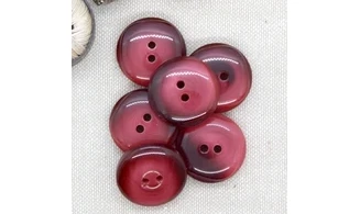6 boutons / 22MM / Rouge
