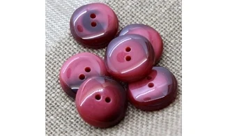 6 boutons / 22MM / Rouge