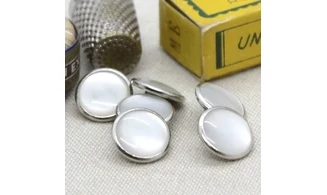 Bouton VINTAGE METAL / par 10 / 13,5MM