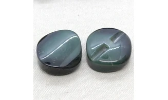 Bouton VINTAGE VERT / par 6 / 31MM