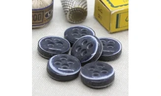 Bouton VINTAGE BLEU / par 6 / 18MM