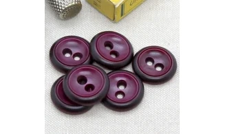 6 boutons / 22MM / Rouge
