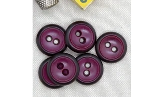 6 boutons / 22MM / Rouge