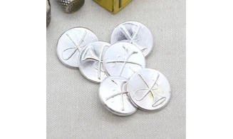 6 boutons / 24MM / Métal "Venerie"