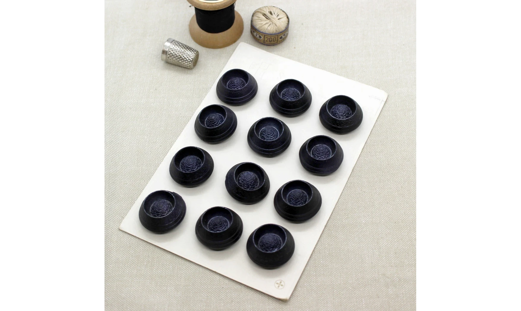 Carte à boutons - Boutons Noirs