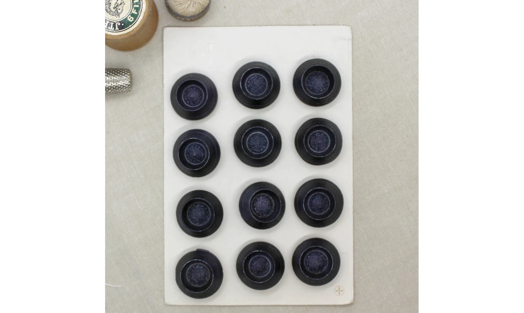 Carte à boutons - Boutons Noirs