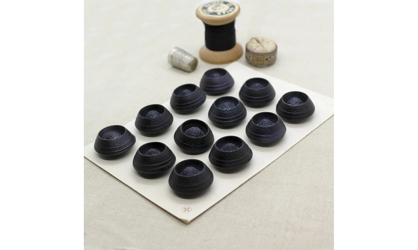 Carte à boutons - Boutons Noirs