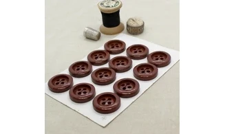 Carte à boutons - Boutons Bruns