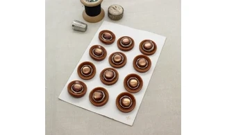 Carte à boutons - Boutons Bruns