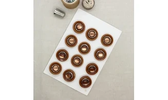Carte à boutons - Boutons Bruns