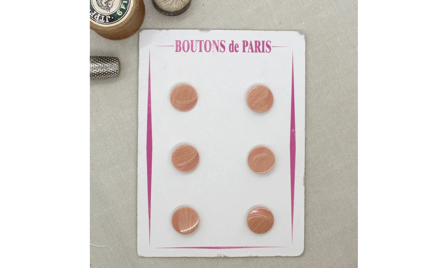 Carte à boutons - Boutons rose