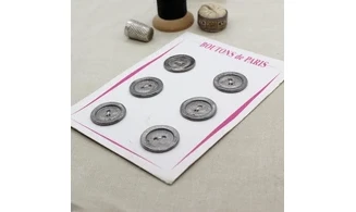 Carte à boutons - Boutons Métal argenté
