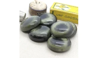 Bouton VINTAGE VERT / par 6 / 30MM