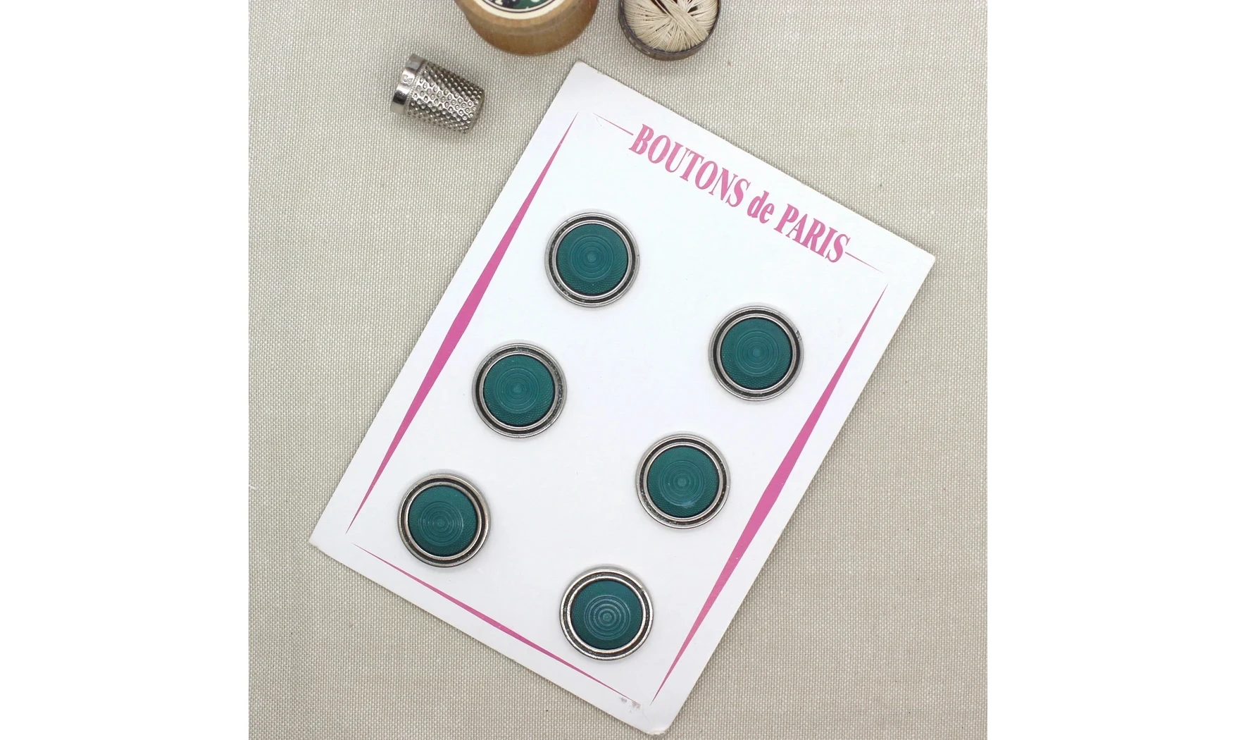 Carte à boutons - Boutons Verts