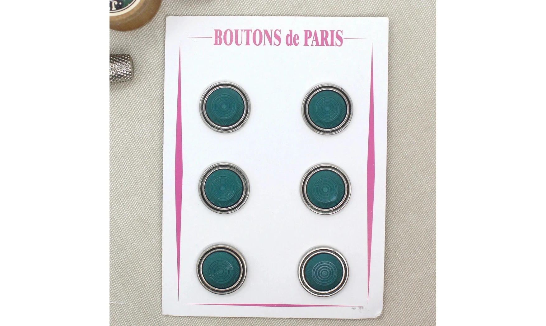 Carte à boutons - Boutons Verts