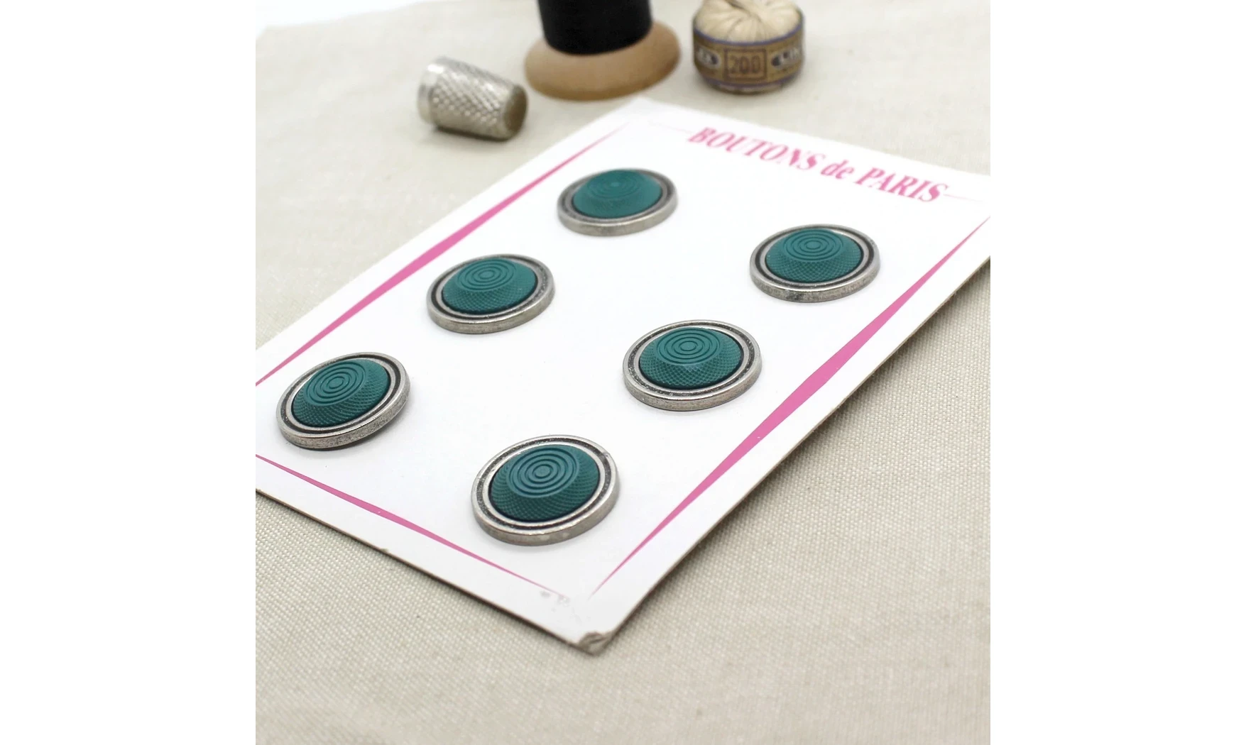 Carte à boutons - Boutons Verts