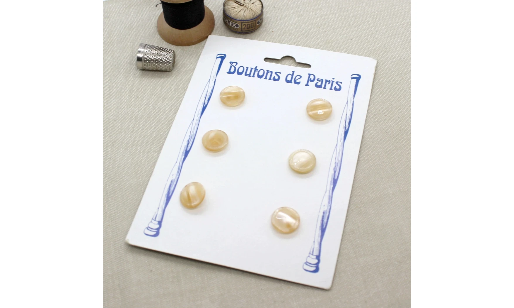 Carte à boutons - Boutons rose