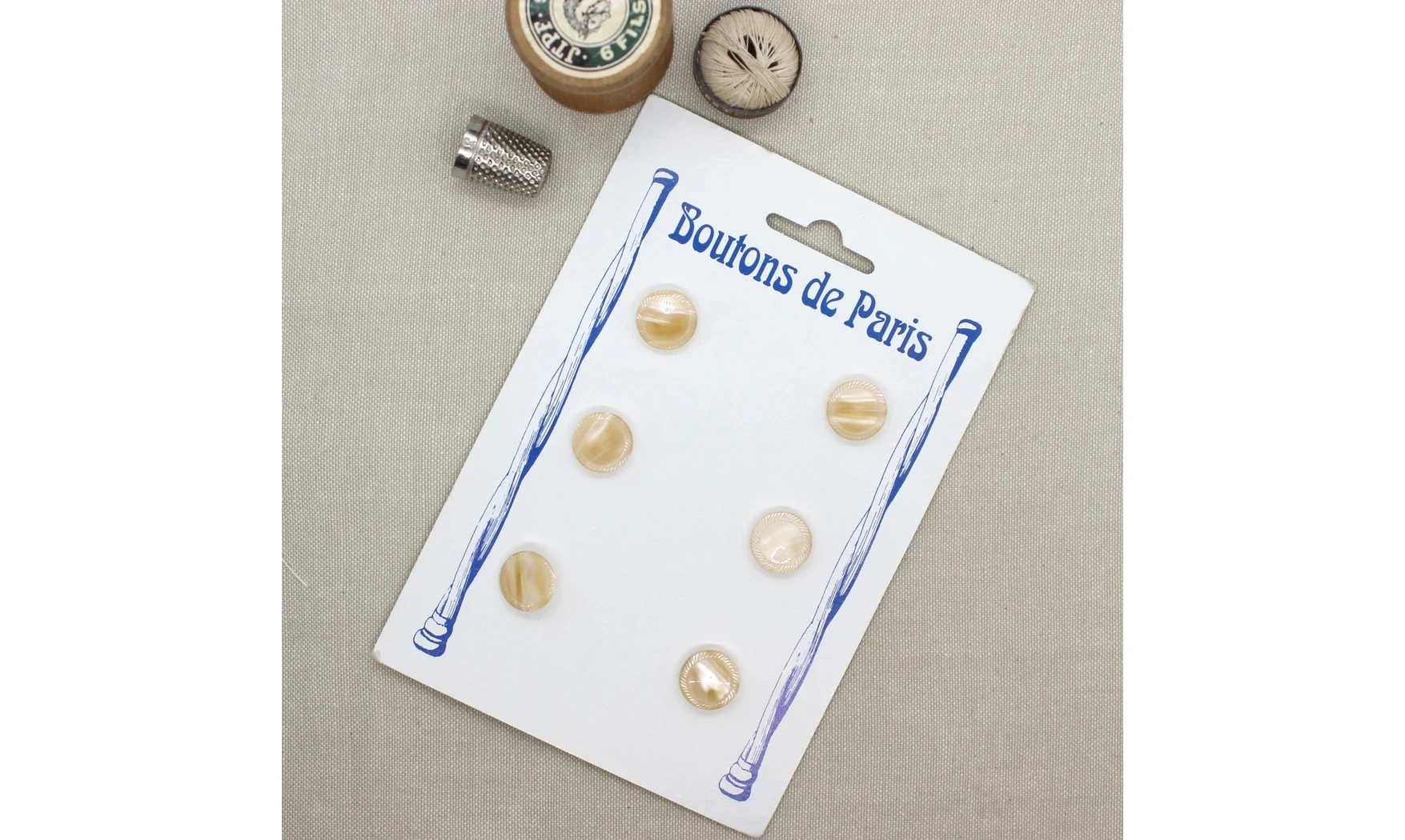 Carte à boutons - Boutons rose