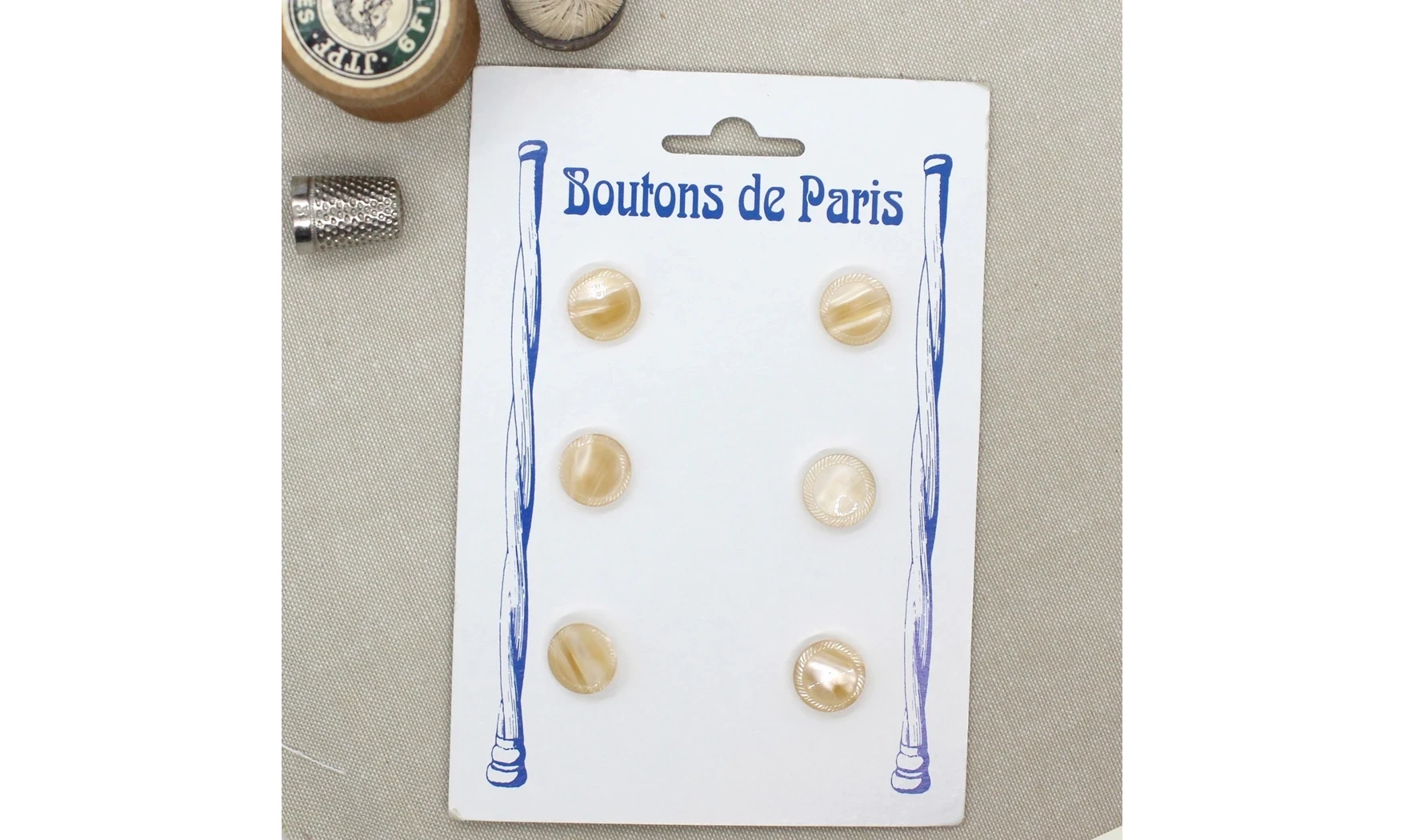 Carte à boutons - Boutons rose