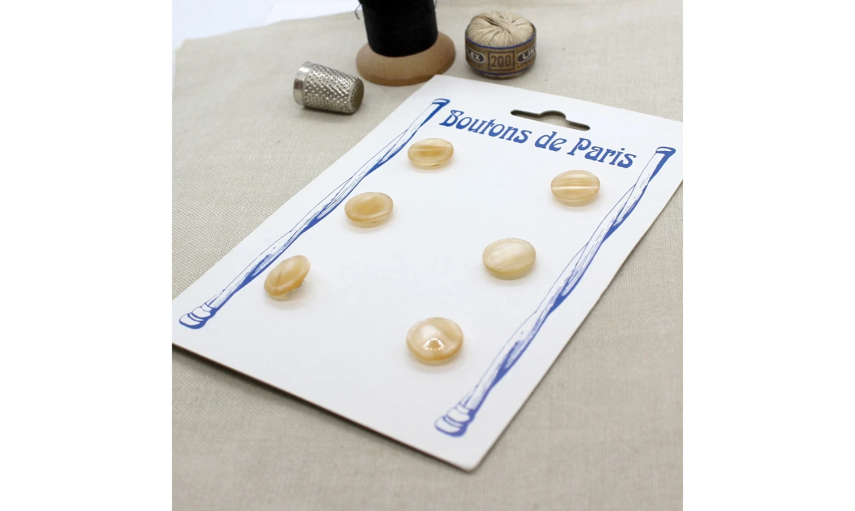 Carte à boutons - Boutons rose