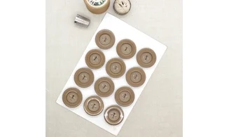 Carte à boutons - Boutons Bruns