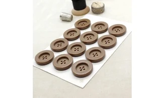 Carte à boutons - Boutons Bruns