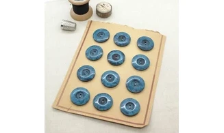 Carte à boutons - Boutons Bleus