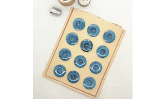 Carte à boutons - Boutons Bleus