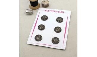 Carte à boutons - Boutons Effet Métal