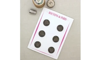 Carte à boutons - Boutons Effet Métal