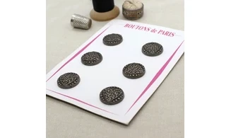 Carte à boutons - Boutons Effet Métal