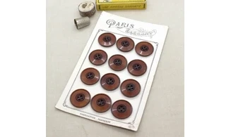 Carte à boutons - Boutons Bruns