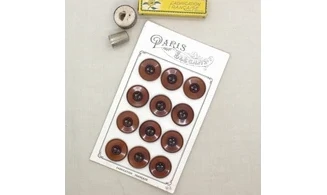 Carte à boutons - Boutons Bruns