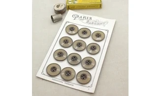 Carte à boutons - Boutons Bruns
