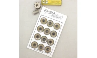 Carte à boutons - Boutons Bruns