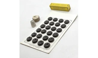 Carte 24 boutons / 18mm / Brun