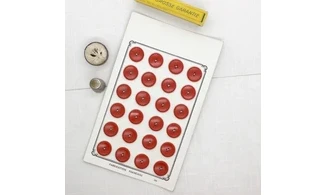 Carte 24 boutons / 17mm / Rouge vif