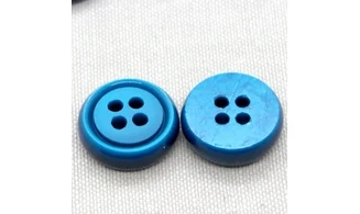 6 boutons / 21MM / Bleu vif