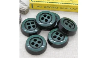 6 Boutons / 30MM / Vert