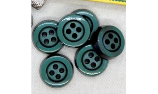 6 Boutons / 30MM / Vert