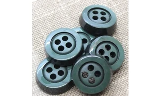 6 Boutons / 30MM / Vert