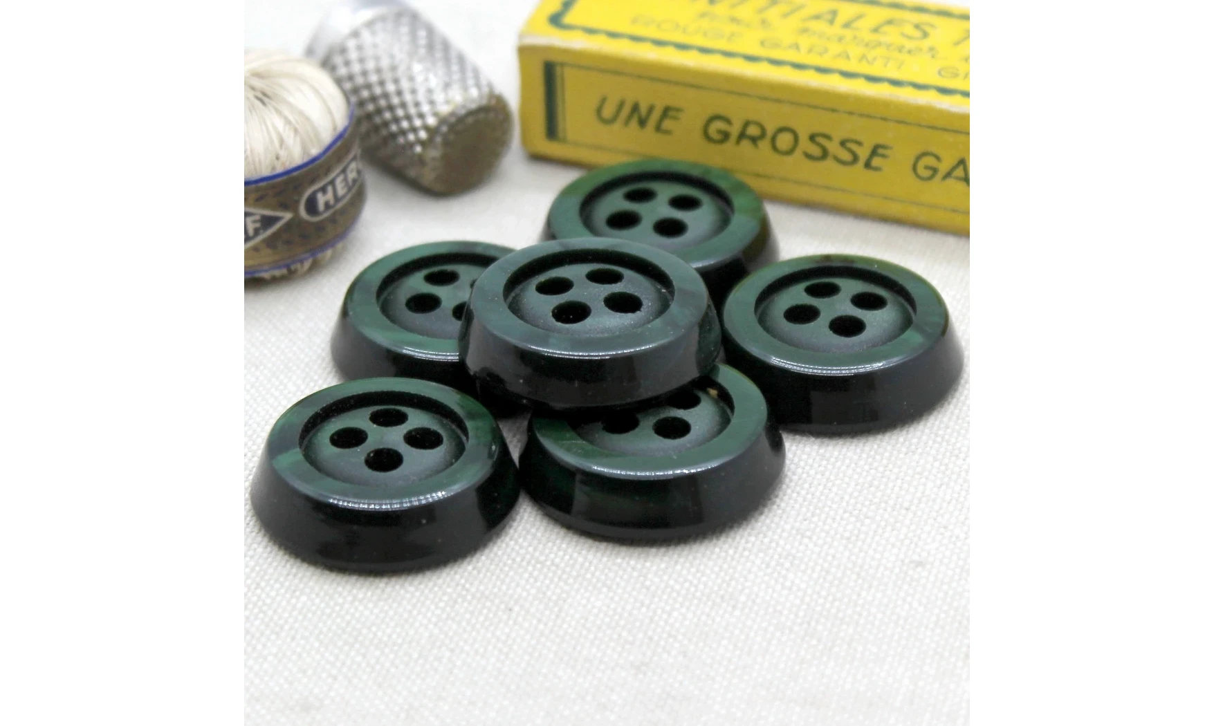 Boutons VINTAGE / 26MM / Vert